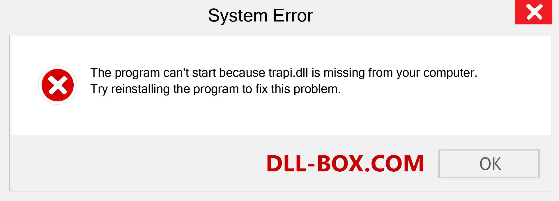  trapi.dll file is missing?. Download for Windows 7, 8, 10 - Fix  trapi dll Missing Error on Windows, photos, images